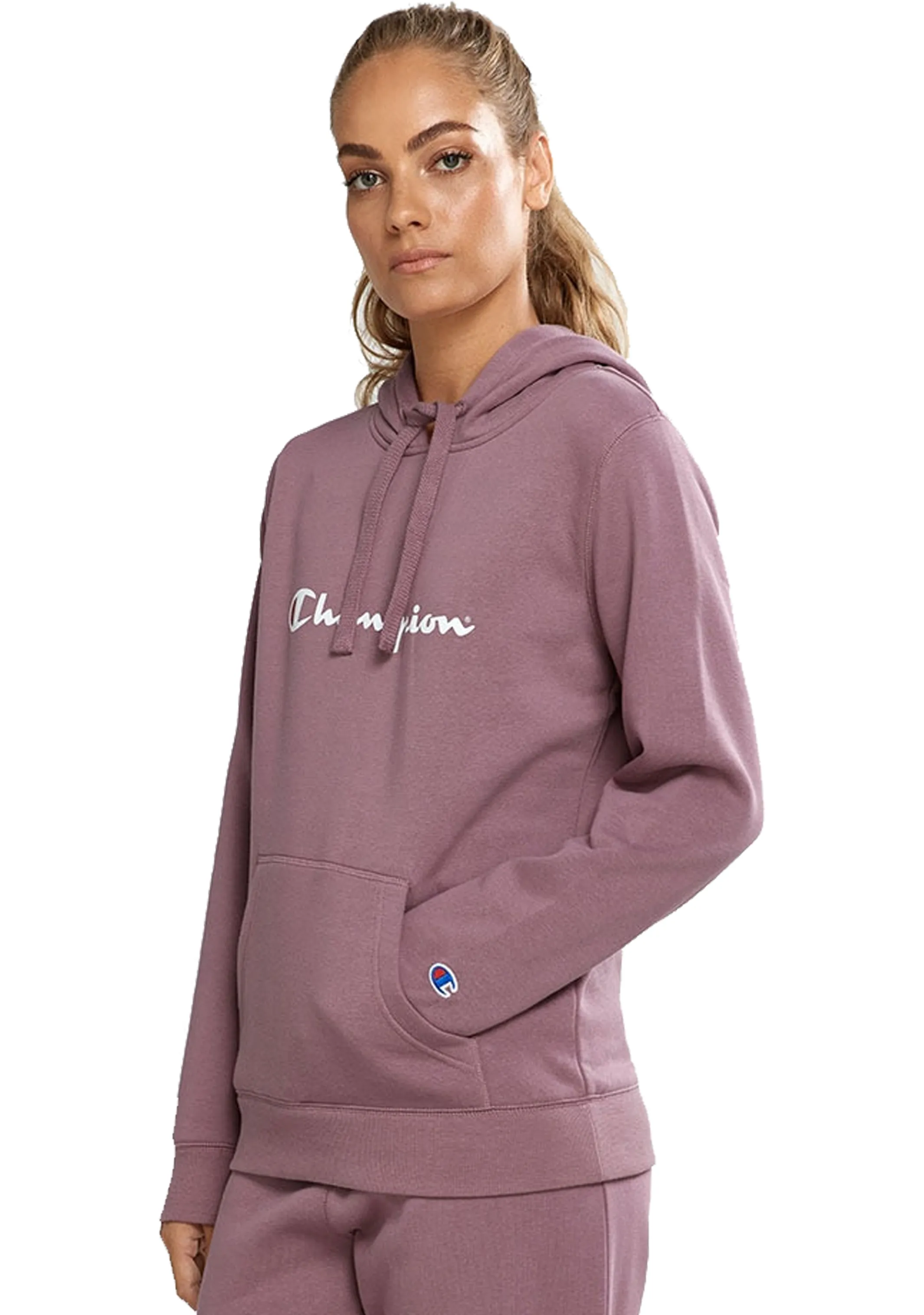 Champion Damen Script Hoodie Lila