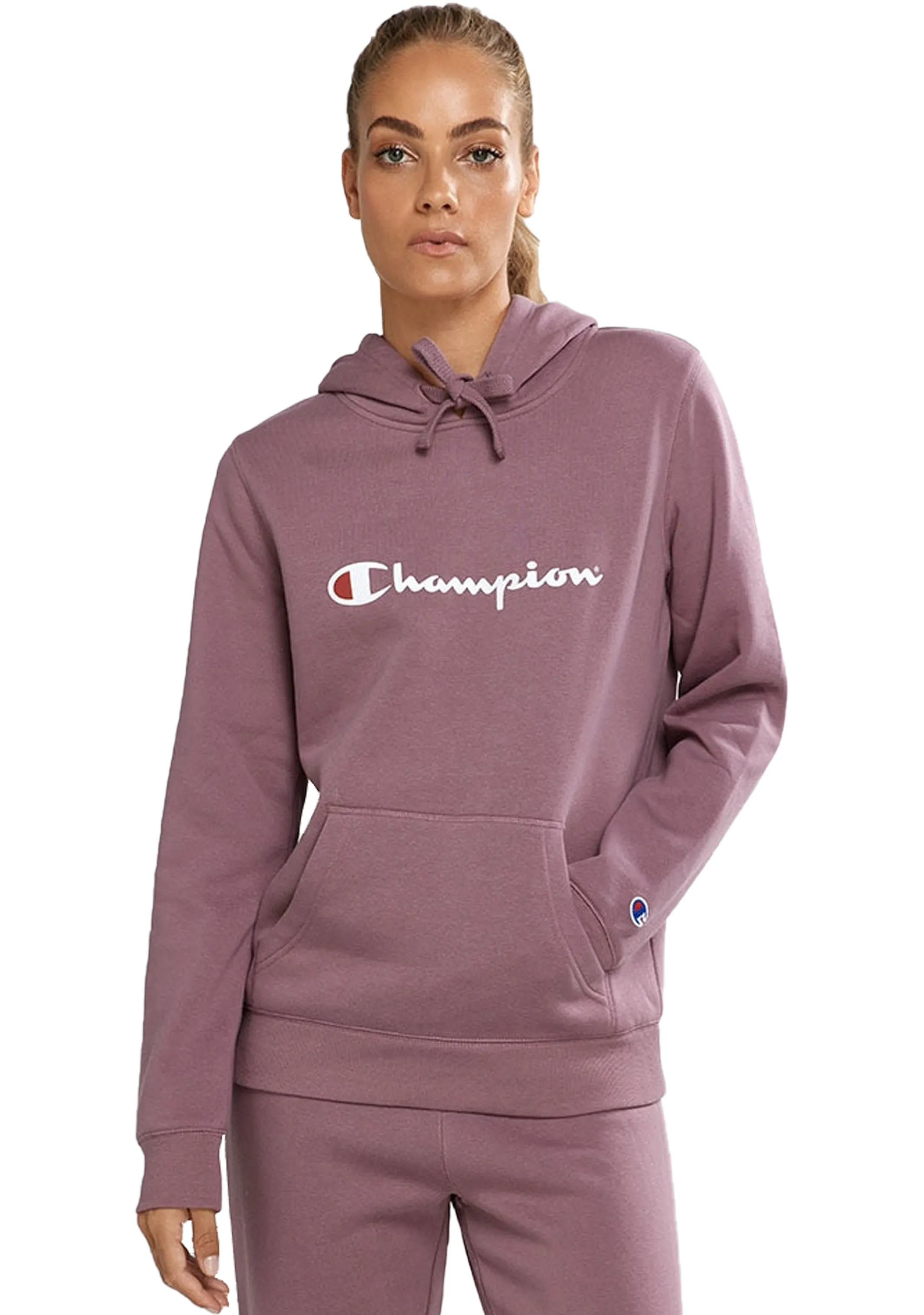 Champion Damen Script Hoodie Lila