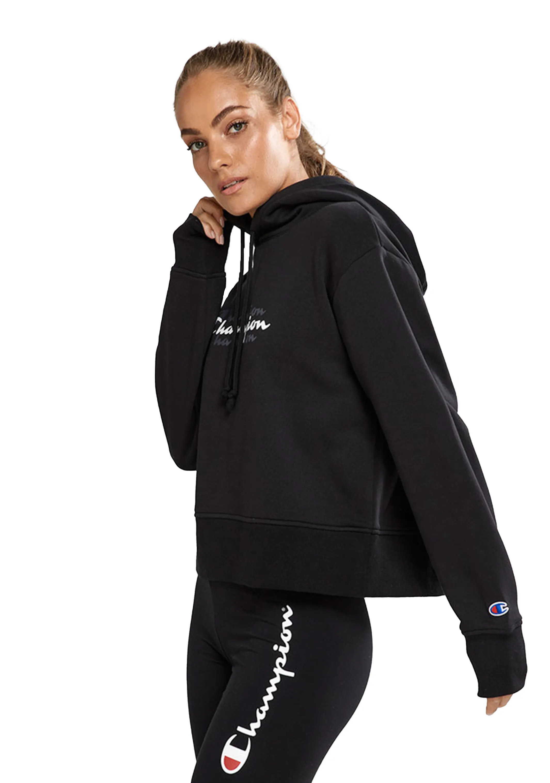 Champion Damen Sportlich Grafik Hoodie