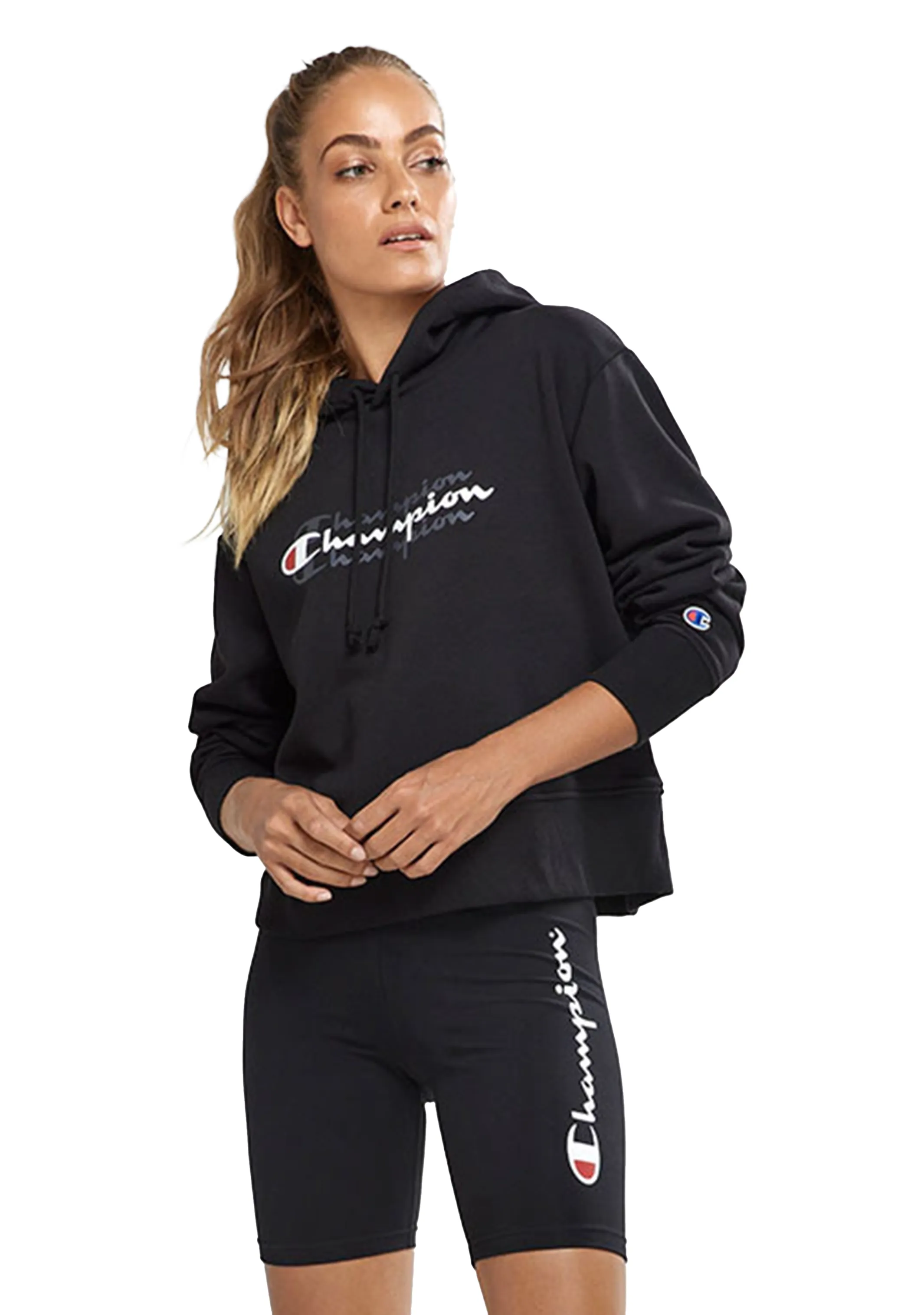 Champion Damen Sportlich Grafik Hoodie
