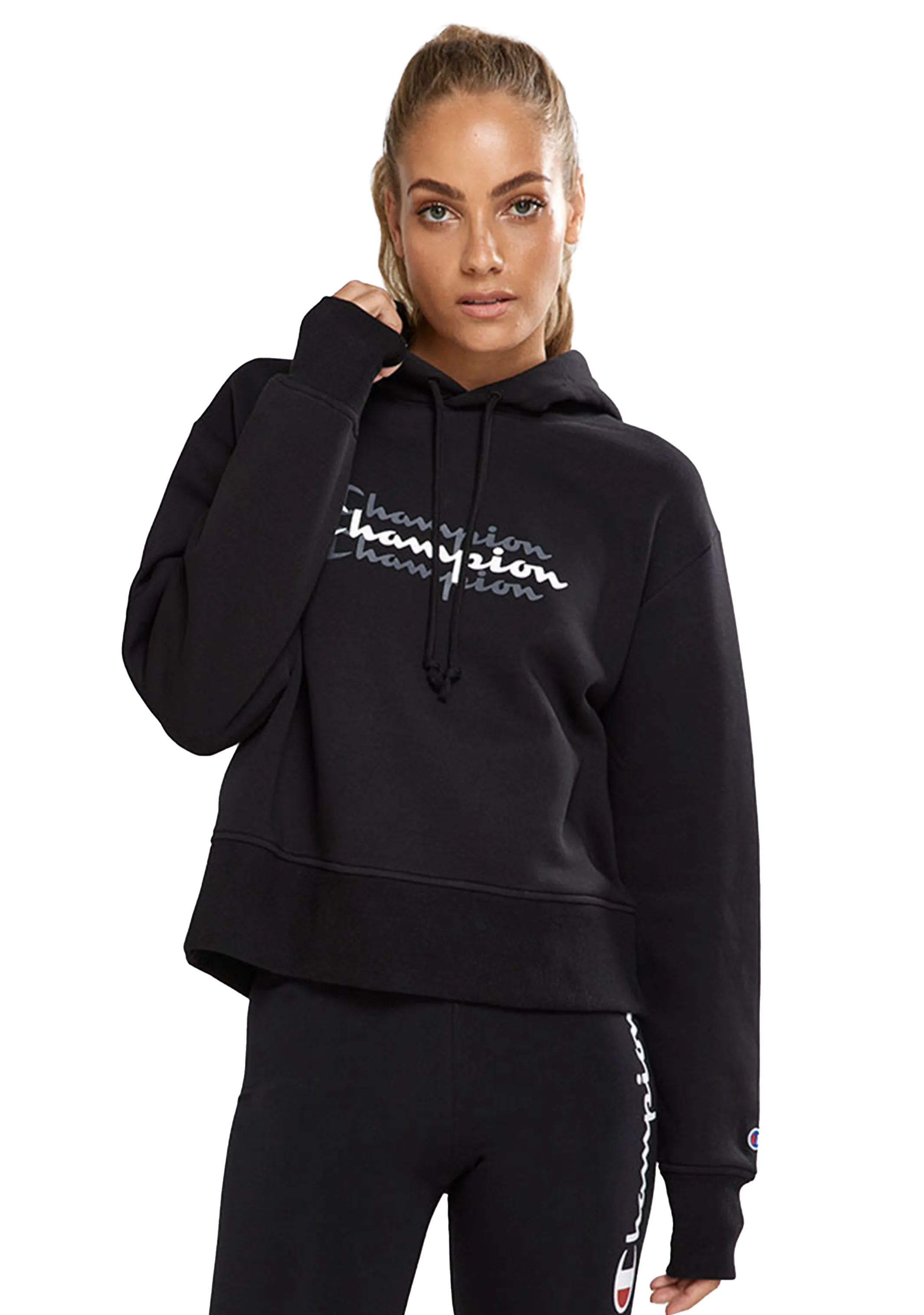 Champion Damen Sportlich Grafik Hoodie