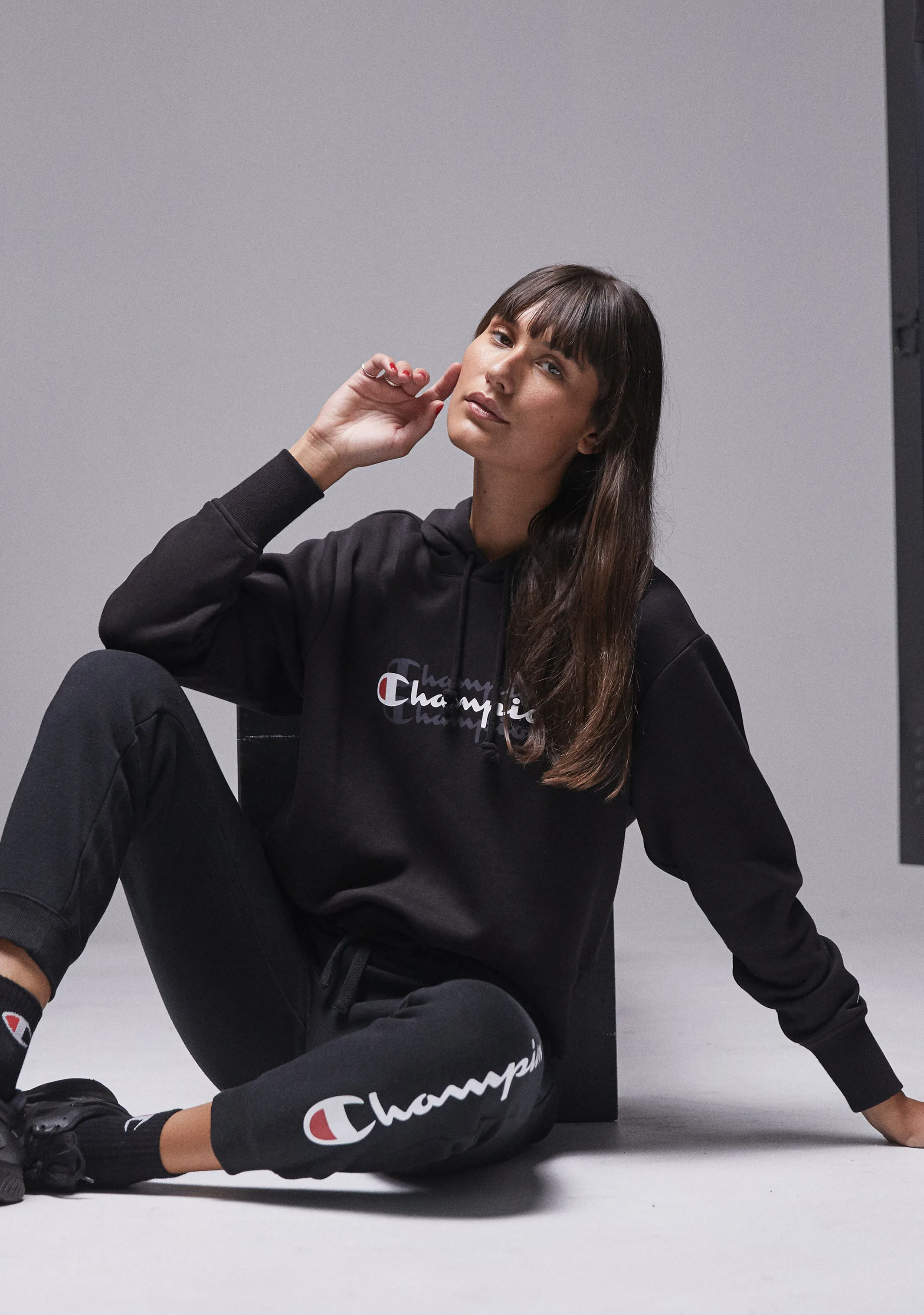 Champion Damen Sportlich Grafik Hoodie