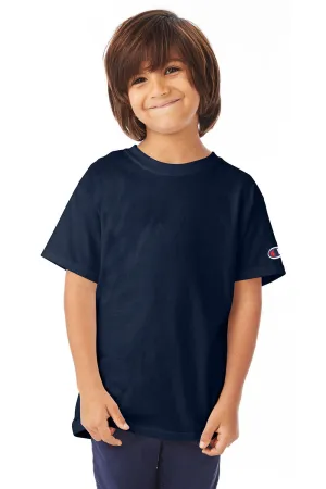 Champion Jugend Kurzarm Rundhals T-Shirt - Marineblau