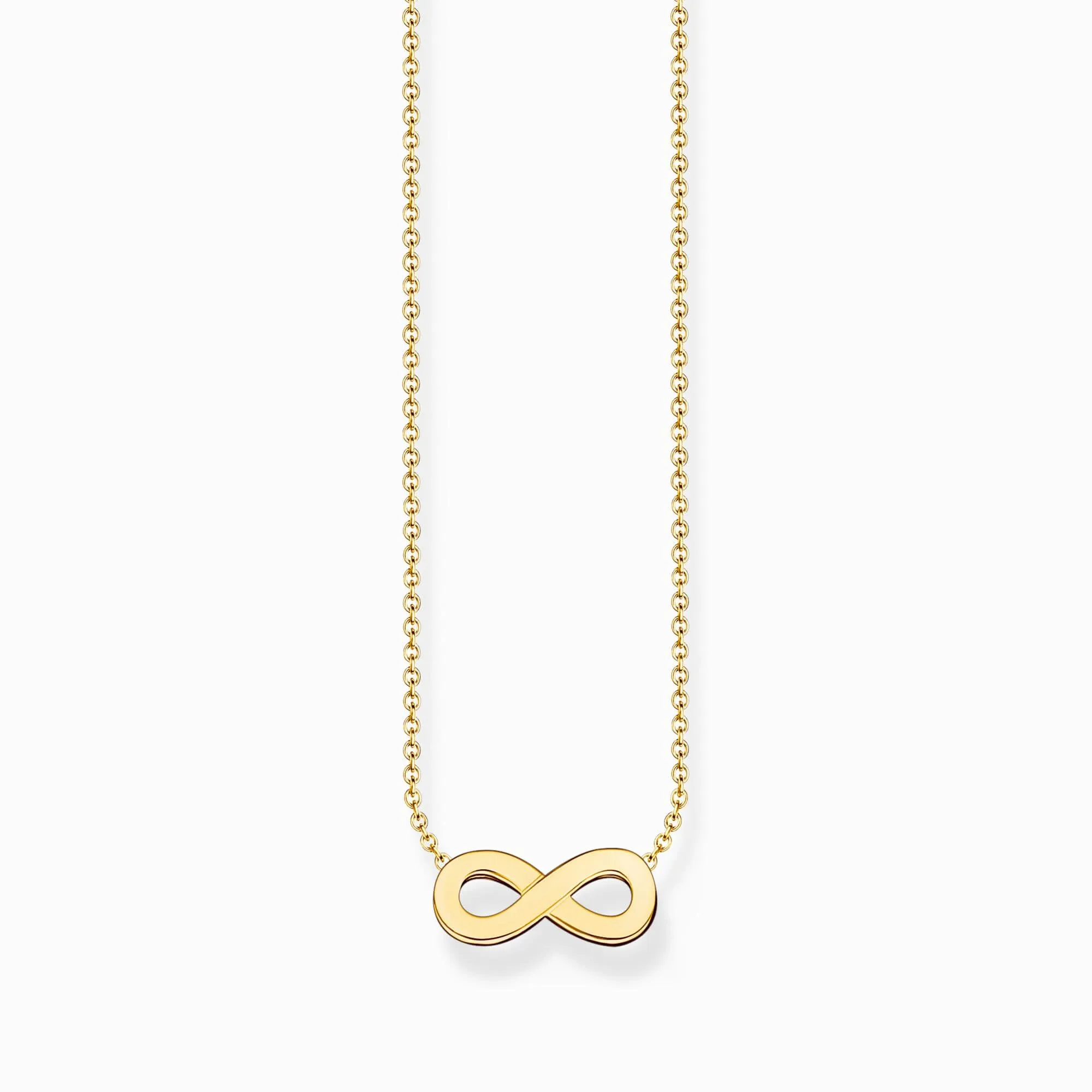 Charm Club Essentials Unendlichkeitskette aus Sterling Silber vergoldet KE2221-413-39-L45V Thomas Sabo Ketten