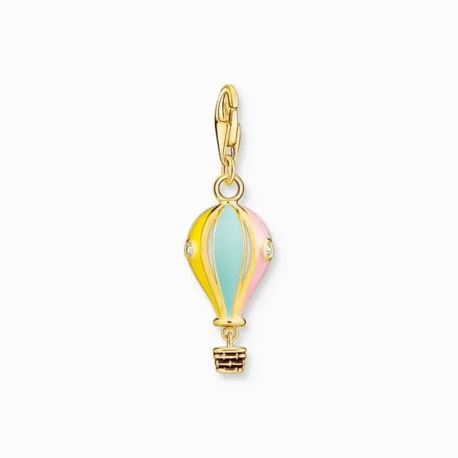 Charm Club Goldplattiertes Mehrfarbiges Heißluftballon-Anhänger 1922-565-7 Thomas Sabo Sammel-Anhänger