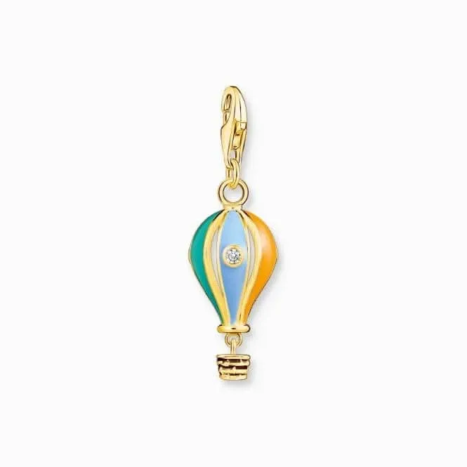Charm Club Goldplattiertes Mehrfarbiges Heißluftballon-Anhänger 1922-565-7 Thomas Sabo Sammel-Anhänger