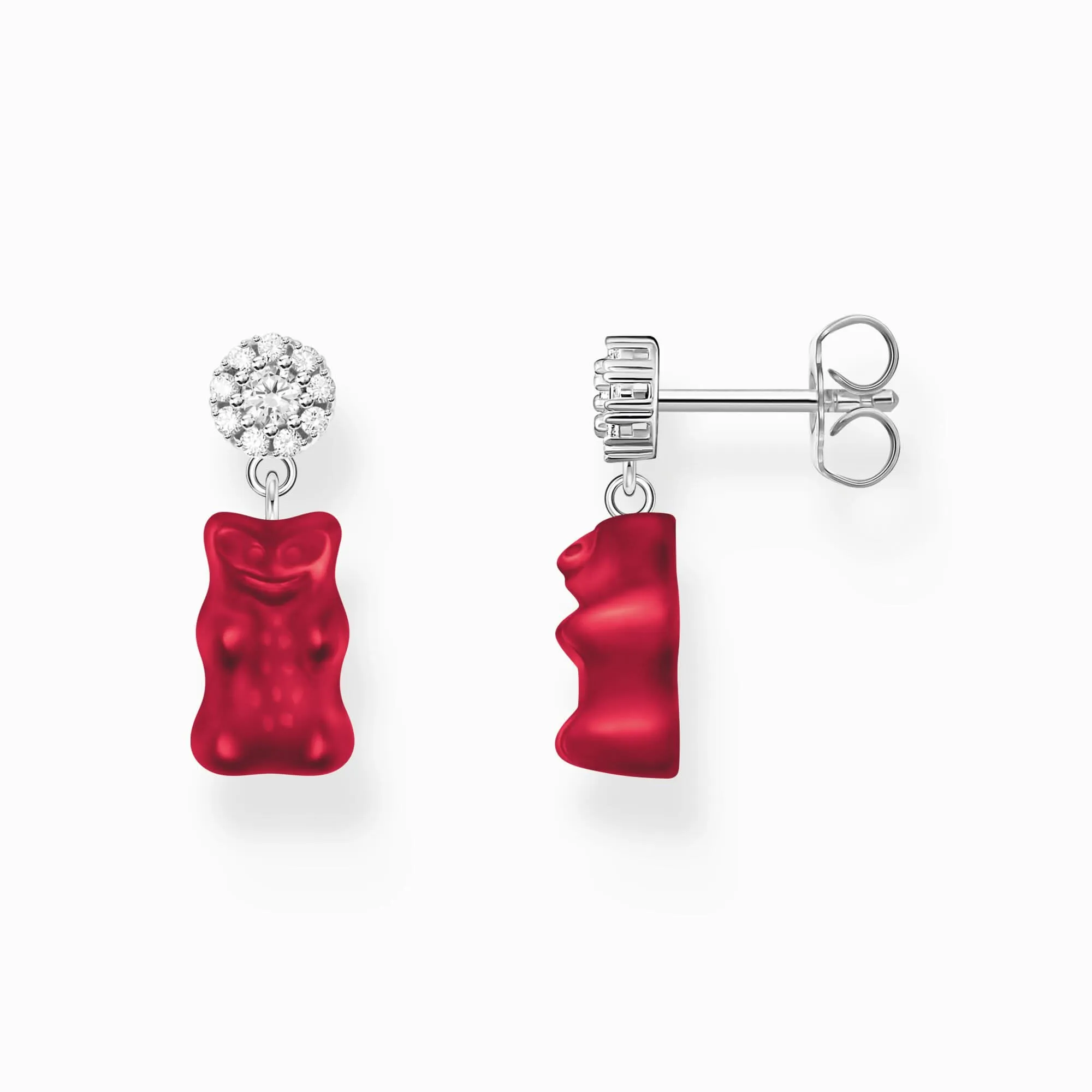 Charmante HARIBO Goldbären-Rot Ohrringe H2330-052-10 Thomas Sabo Ohrringe
