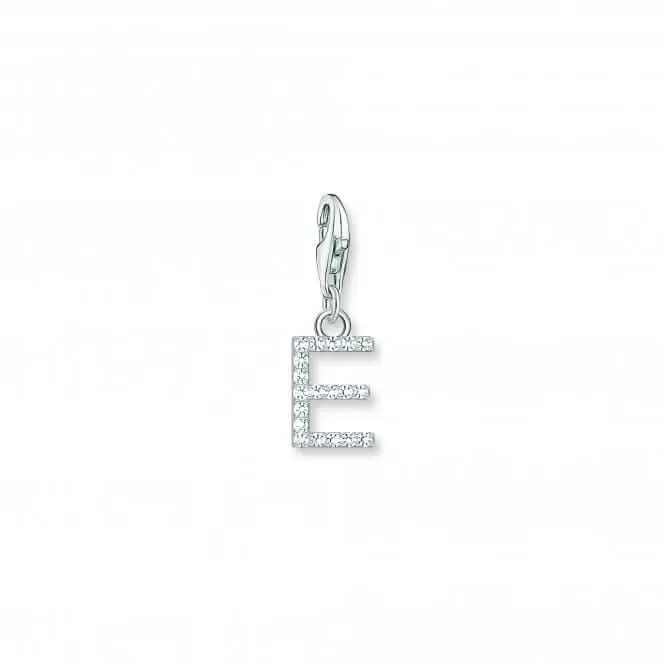 Charmista Weiß Zirkonia Buchstabe E Anhänger 1945-051-14 Thomas Sabo Sammelbare Charms