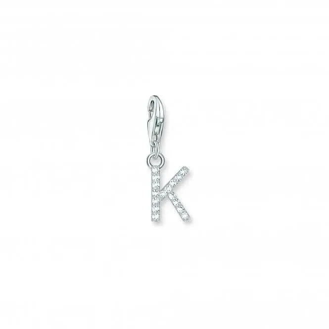 Charmista Weiß Zirkonia Buchstabe K Anhänger 1950-051-14 Thomas Sabo Sammelbare Charms