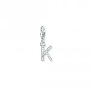 Charmista Weiß Zirkonia Buchstabe K Anhänger 1950-051-14 Thomas Sabo Sammelbare Charms