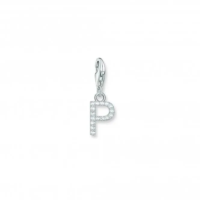Charmista Weiß Zirkonia Buchstabe P Anhänger 1953-051-14 Thomas Sabo Sammelbare Charms