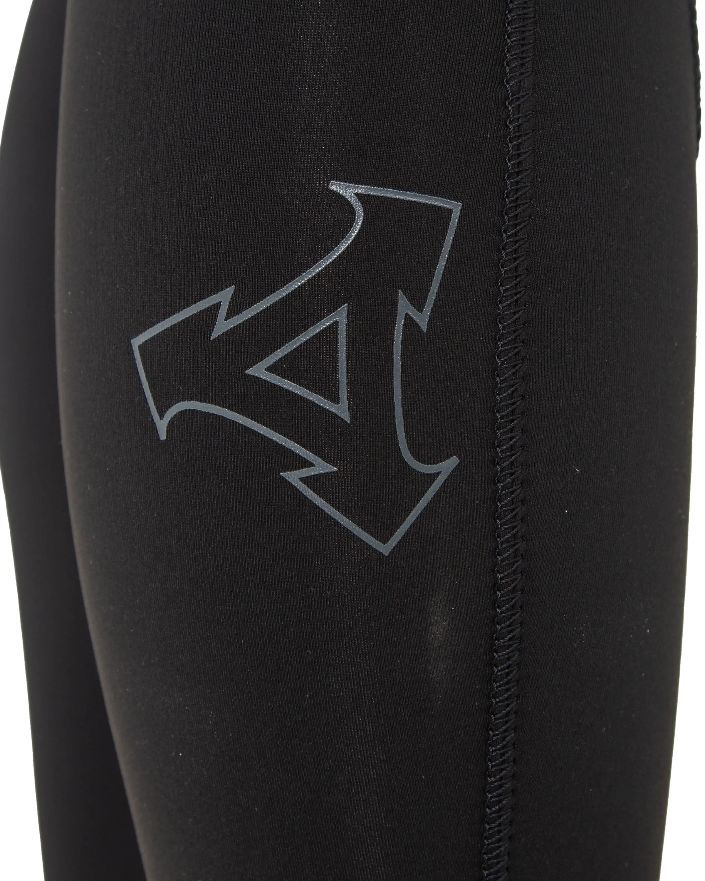 Comp 5/4mm Brustreißverschluss-Neoprenanzug in Schwarz/Schwarz