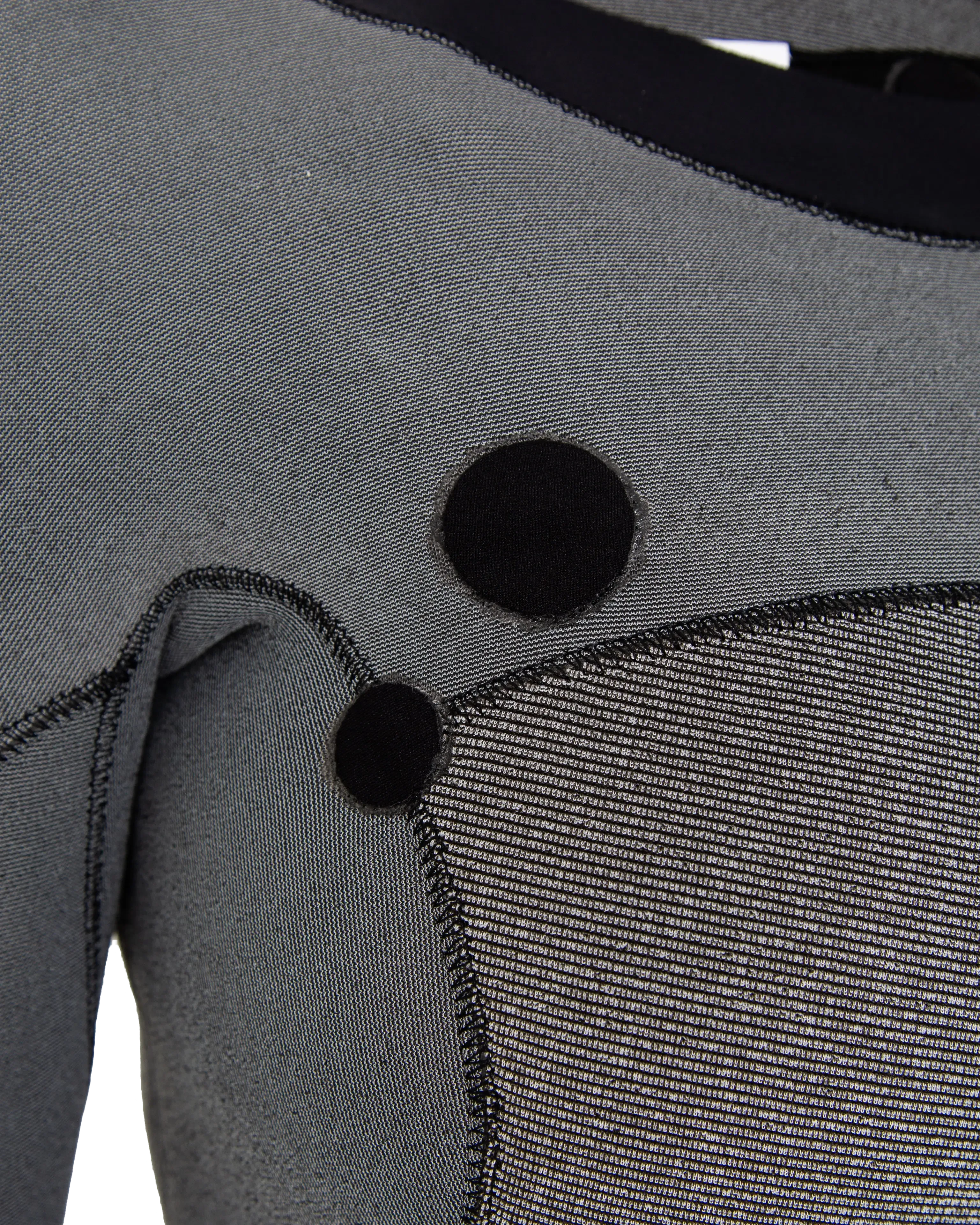 Comp 5/4mm Brustreißverschluss-Neoprenanzug in Schwarz/Schwarz