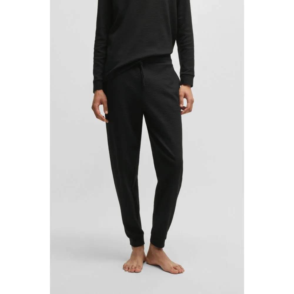 Baumwoll-Pyjama-Hose mit besticktem Logo