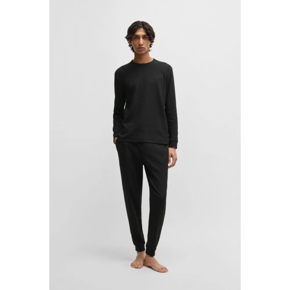 Baumwoll-Pyjama-Hose mit besticktem Logo