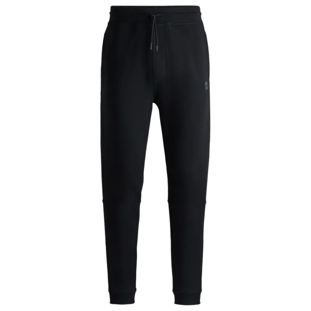 Baumwoll-Frottee-Jogginghose mit Logo-Patch
