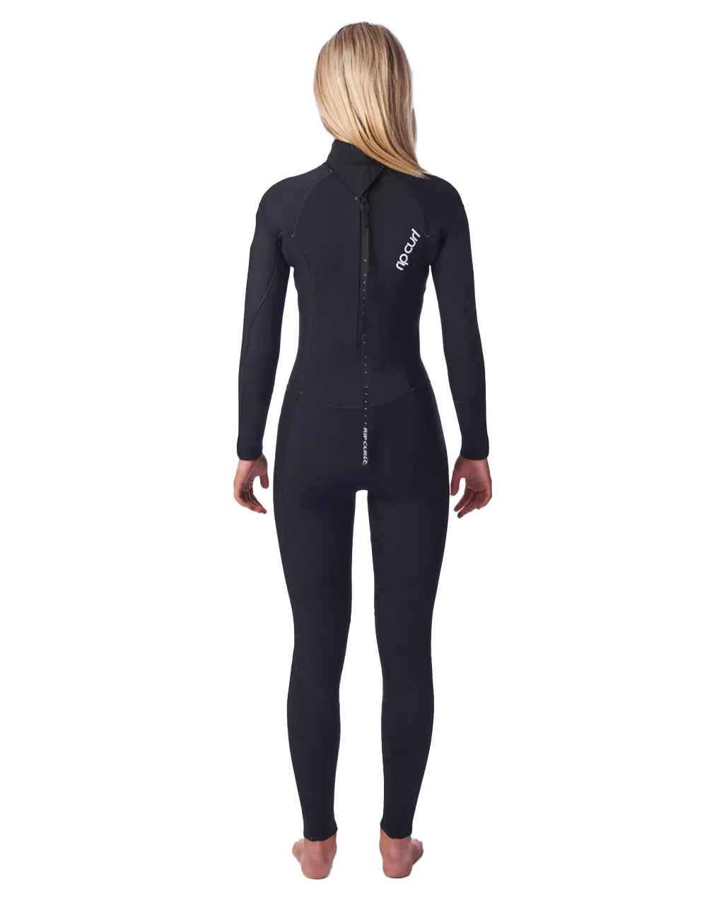 Dawn Patrol 3/2mm Neoprenanzug mit Rückenzip in Schwarz