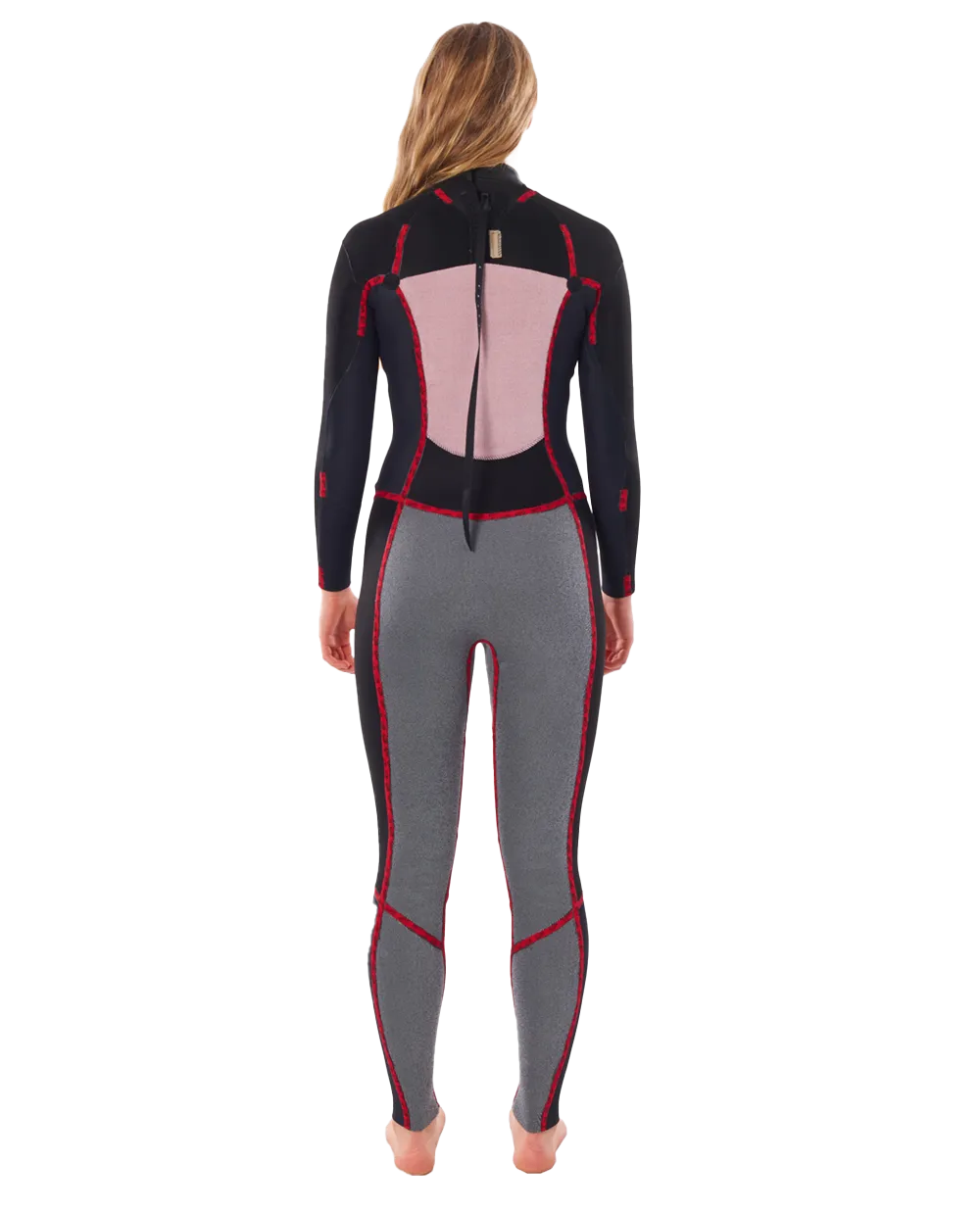 Dawn Patrol 4/3mm Neoprenanzug mit Rückenzip in Schwarz