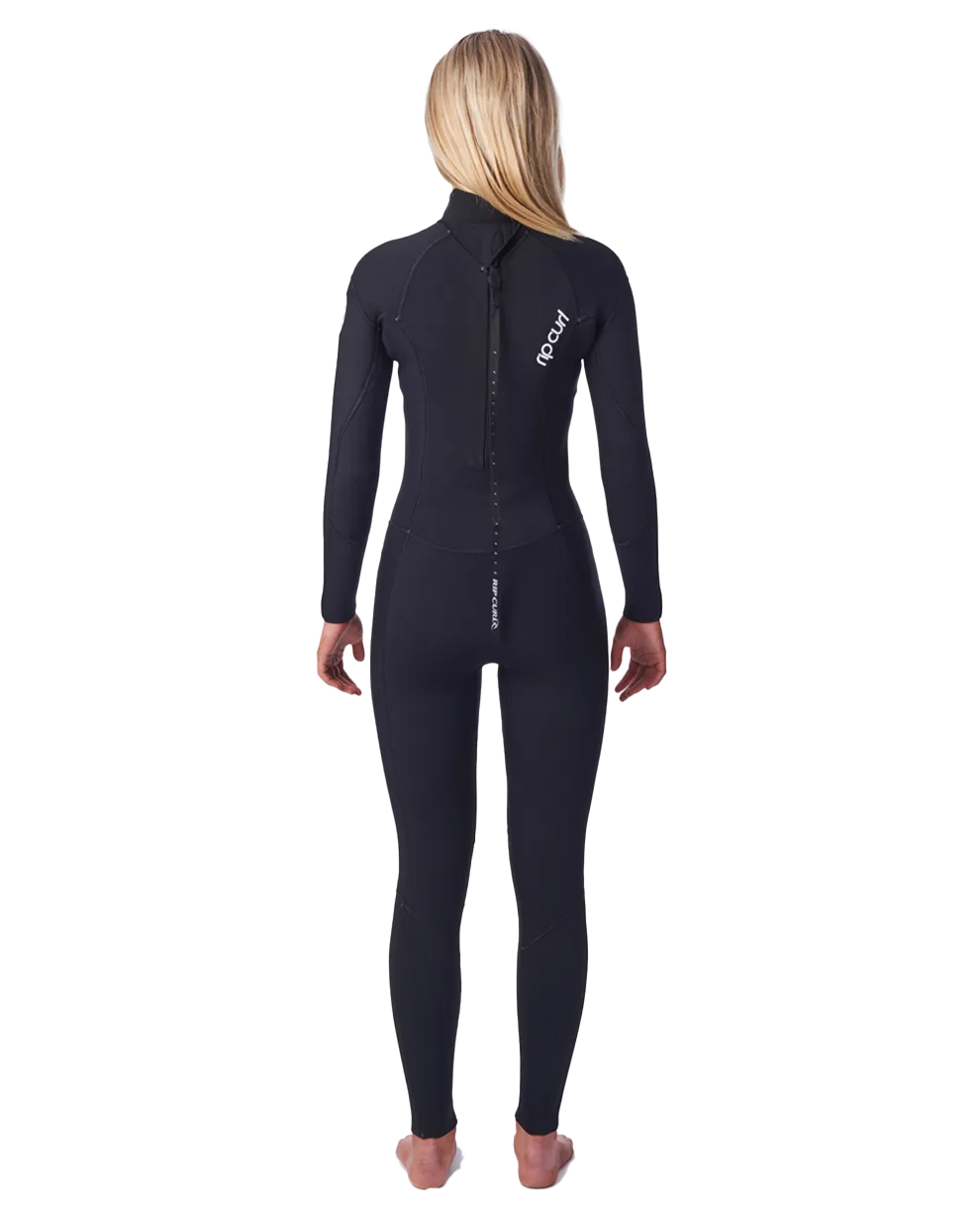 Dawn Patrol 4/3mm Neoprenanzug mit Rückenzip in Schwarz