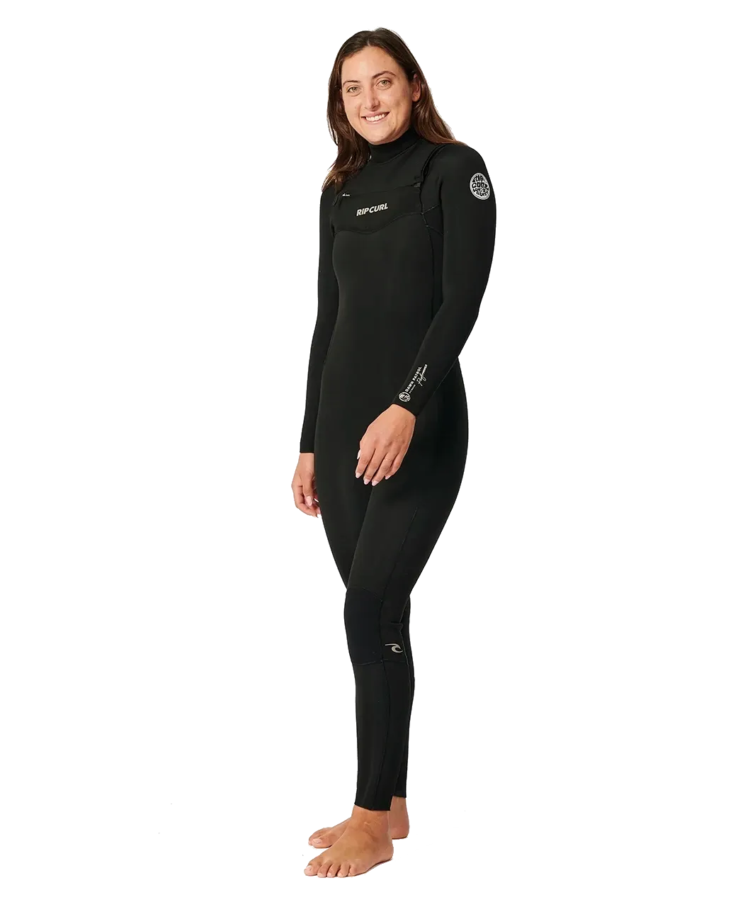Dawn Patrol 4/3mm Chest Zip Neoprenanzug in Schwarz