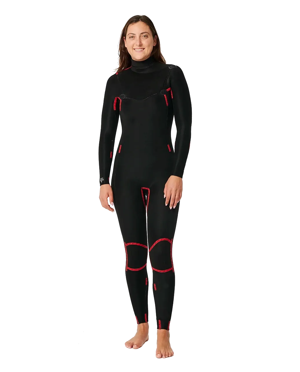 Dawn Patrol 4/3mm Chest Zip Neoprenanzug in Schwarz
