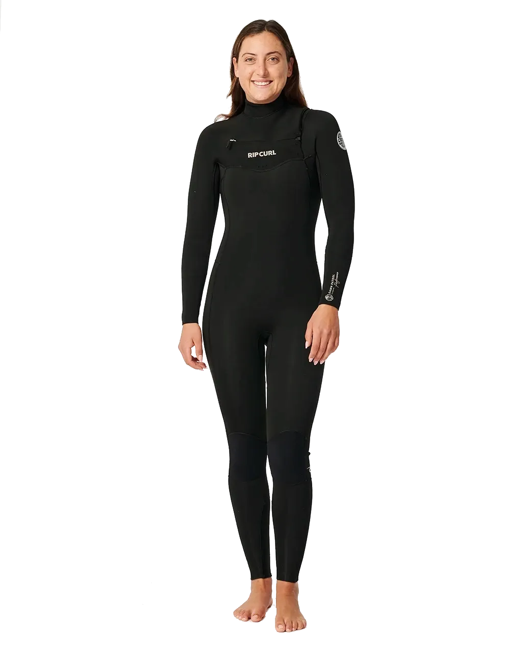 Dawn Patrol 4/3mm Chest Zip Neoprenanzug in Schwarz
