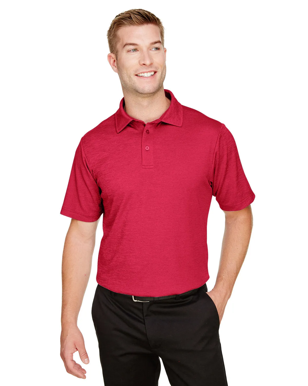 Devon & Jones DG22 CrownLux Performance Herren Adress Melange Polo