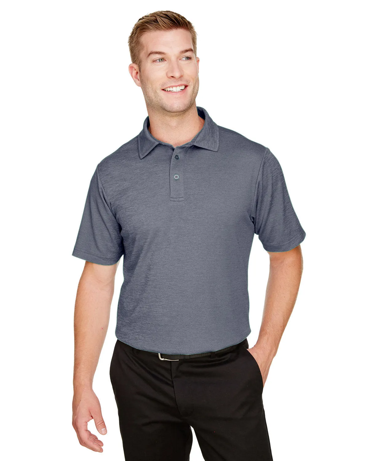 Devon & Jones DG22 CrownLux Performance Herren Adress Melange Polo