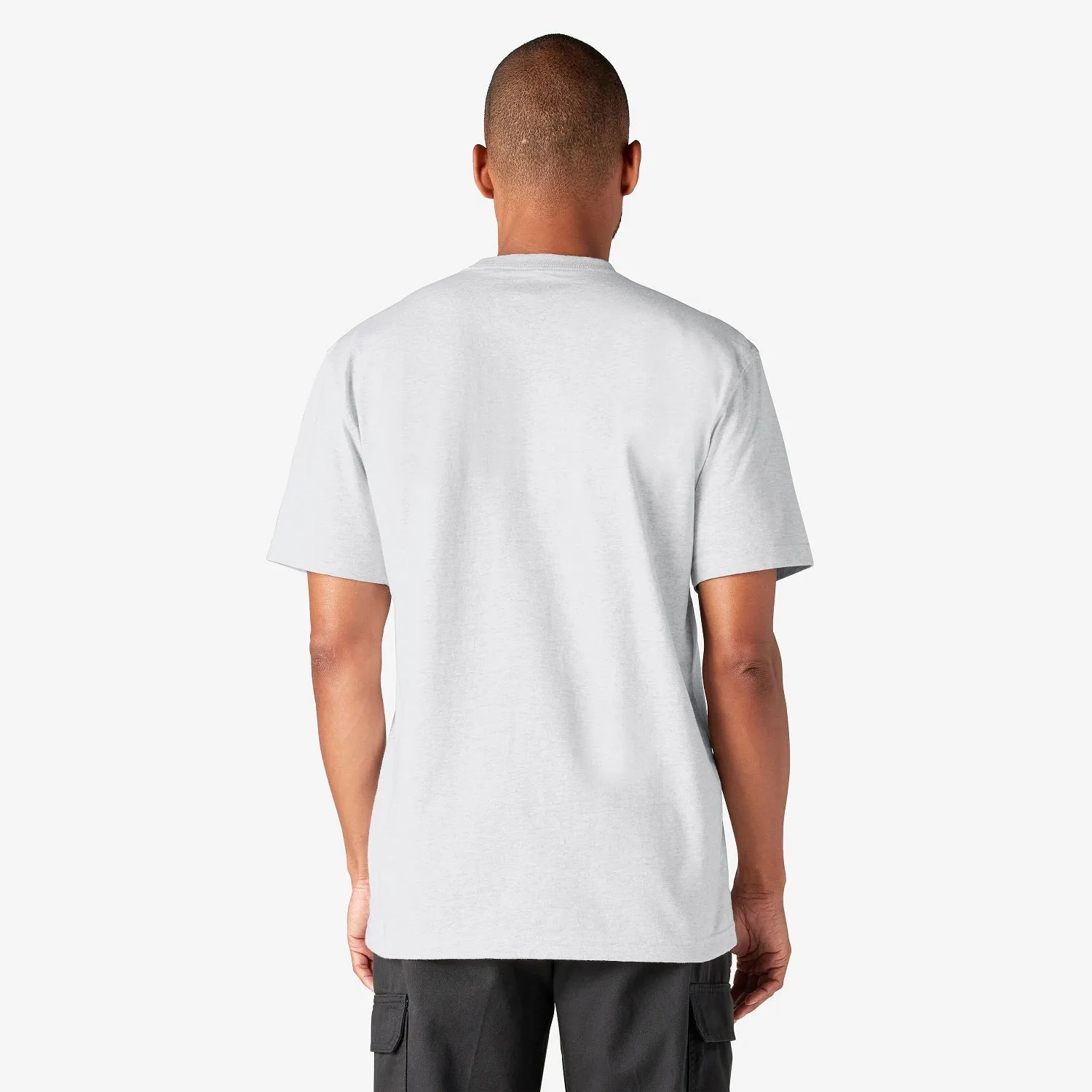Dickies Herren Schweres Kurzarm T-Shirt mit Tasche_Aschgrau Dickies Kleidung