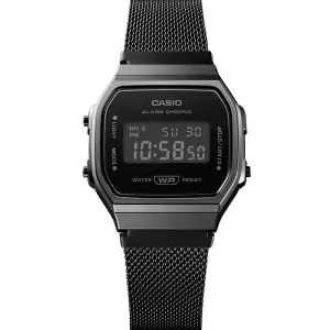 Digitale Herrenuhren Casio A168WEMB-1B A168 Einfarbige Digitaluhr