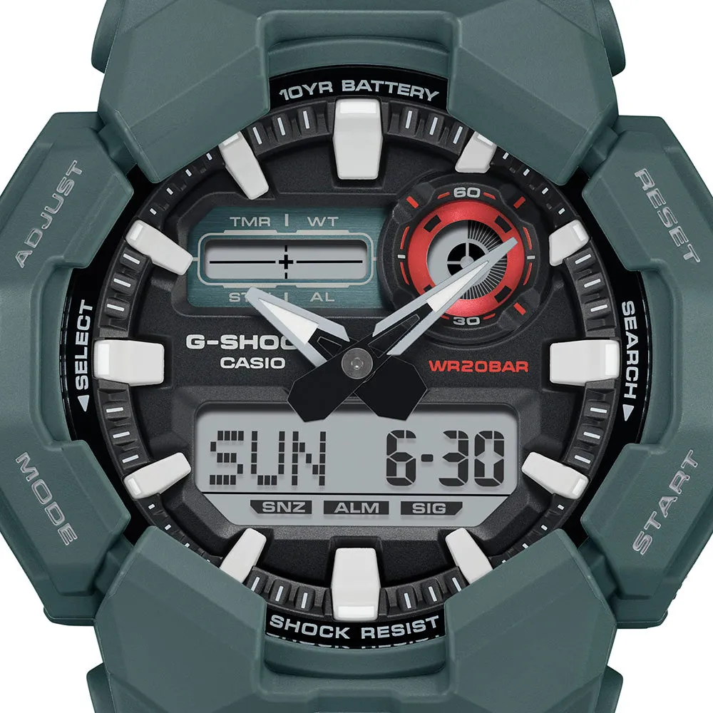 Digitale Herrenuhren G-Shock GA010-2A Robustes Combi-Armband