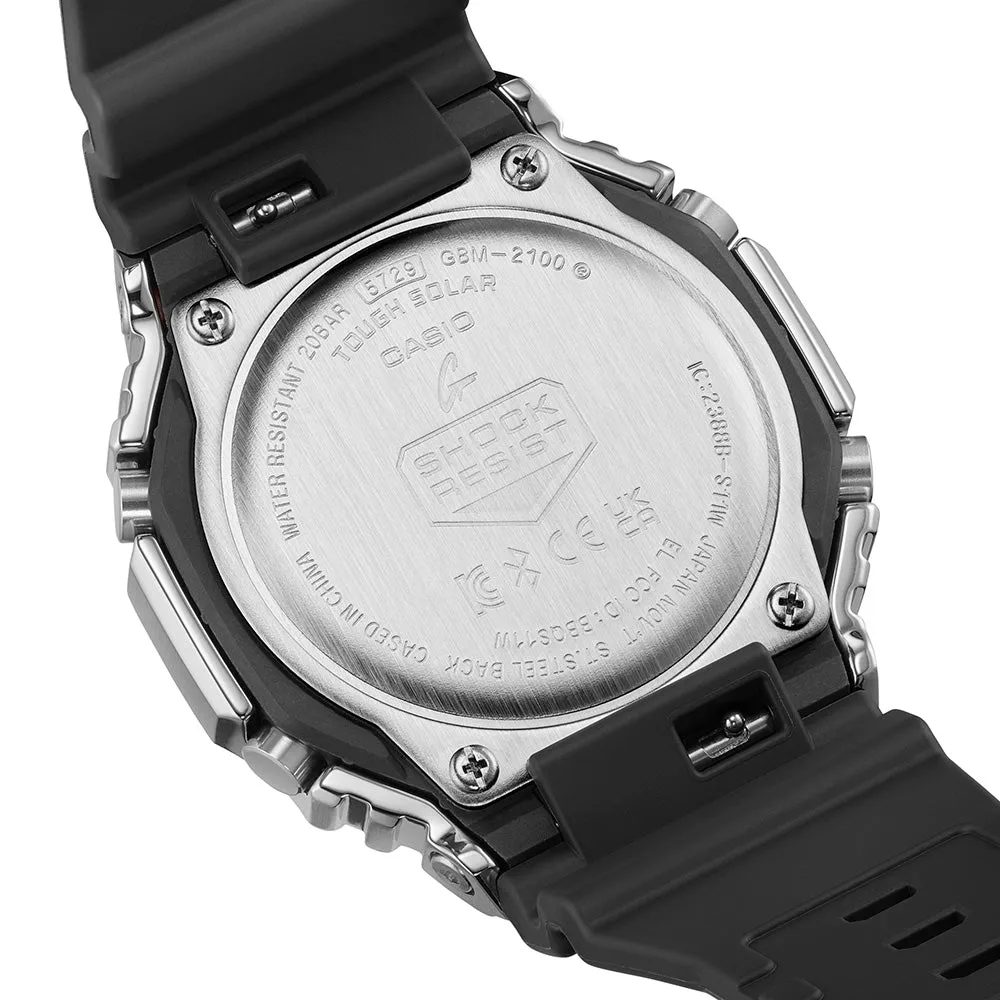 Digitale Herrenuhren G-Shock GBM2100-1A Metallgehäuse mit Bluetooth 'CasiOak'