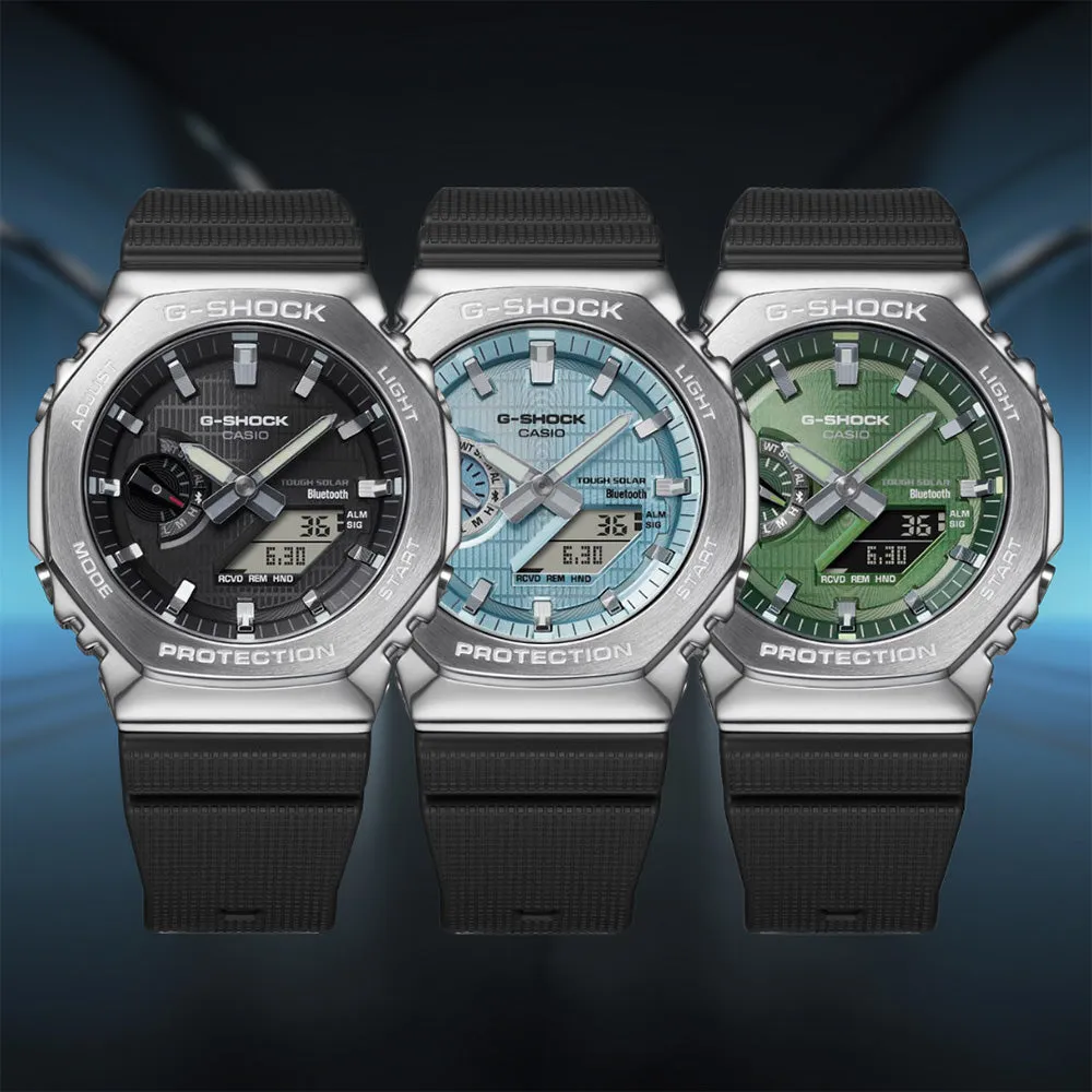Digitale Herrenuhren G-Shock GBM2100-1A Metallgehäuse mit Bluetooth 'CasiOak'