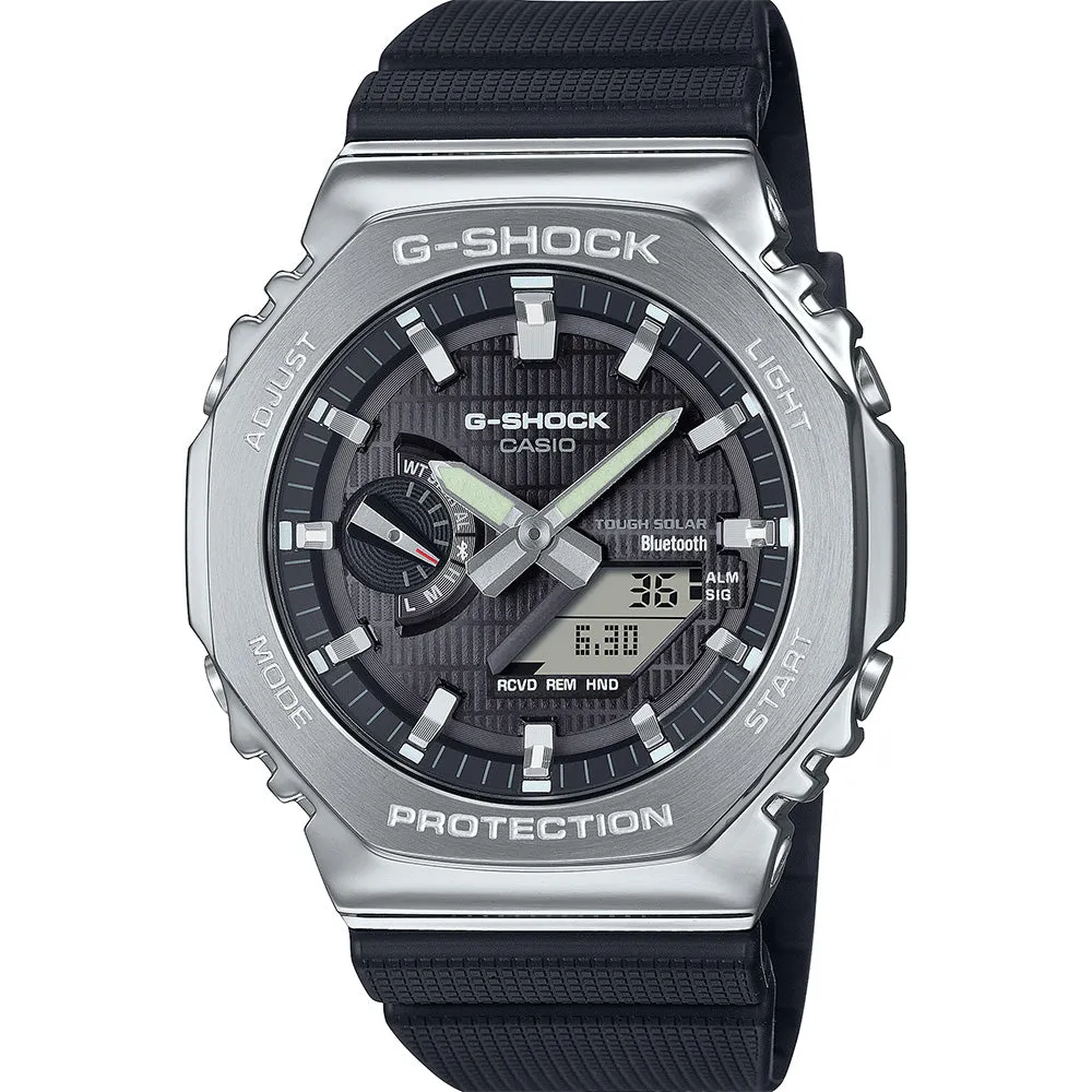 Digitale Herrenuhren G-Shock GBM2100-1A Metallgehäuse mit Bluetooth 'CasiOak'