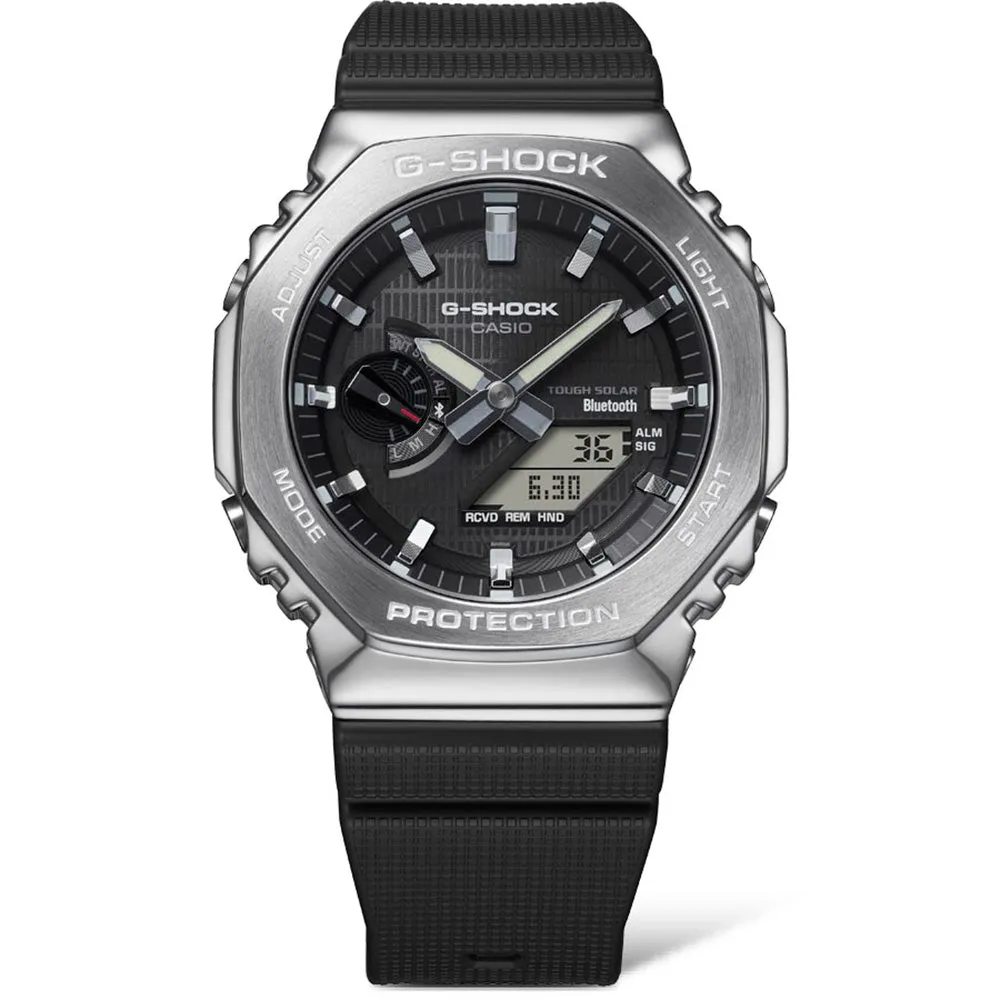Digitale Herrenuhren G-Shock GBM2100-1A Metallgehäuse mit Bluetooth 'CasiOak'