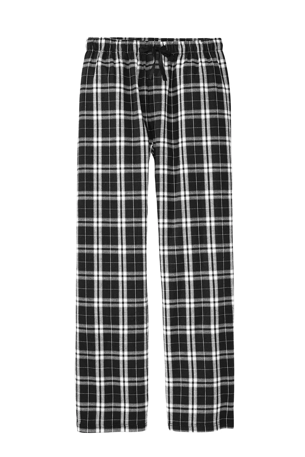 District Herren Flanell Karo Haushose - Schwarz