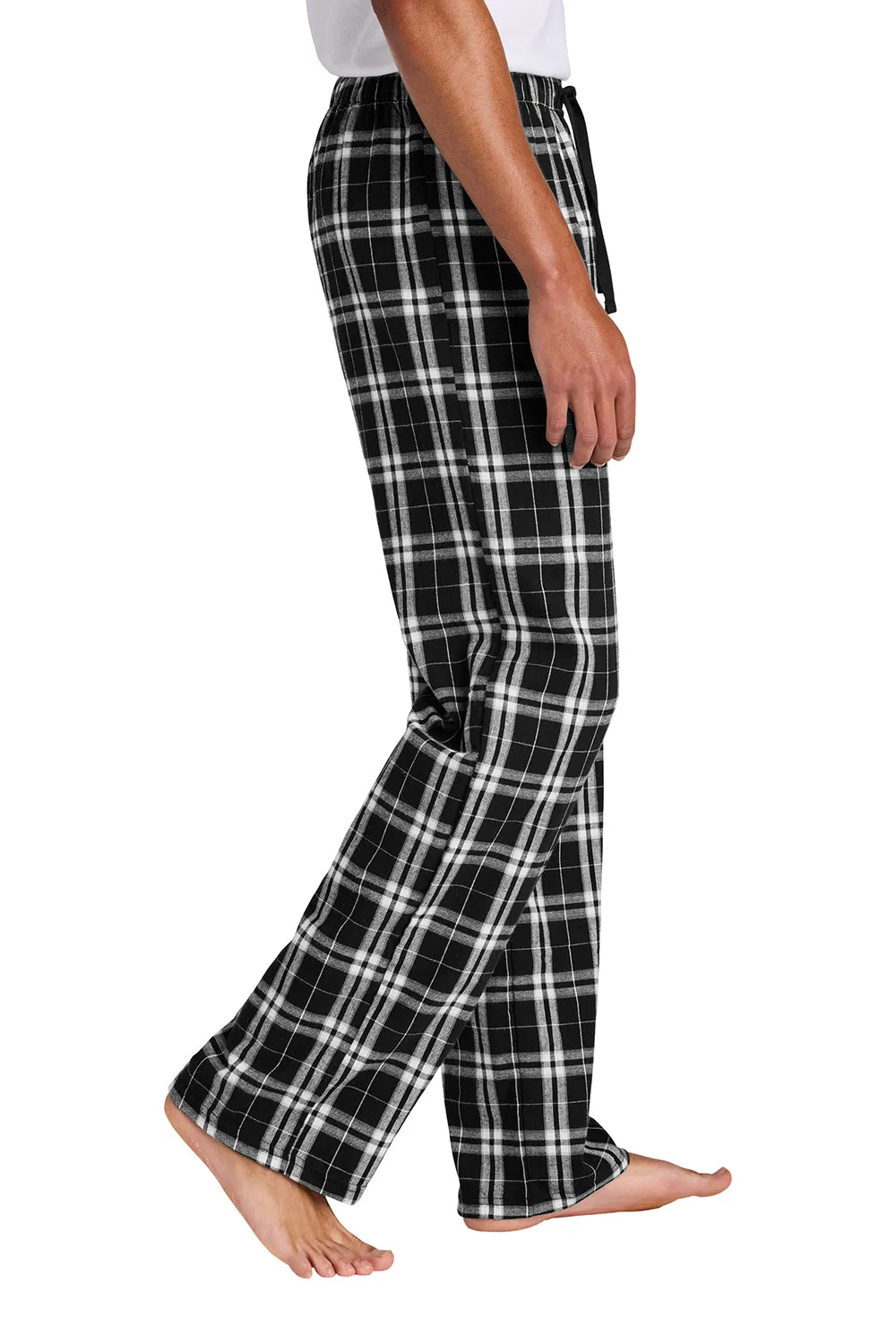 District Herren Flanell Karo Haushose - Schwarz