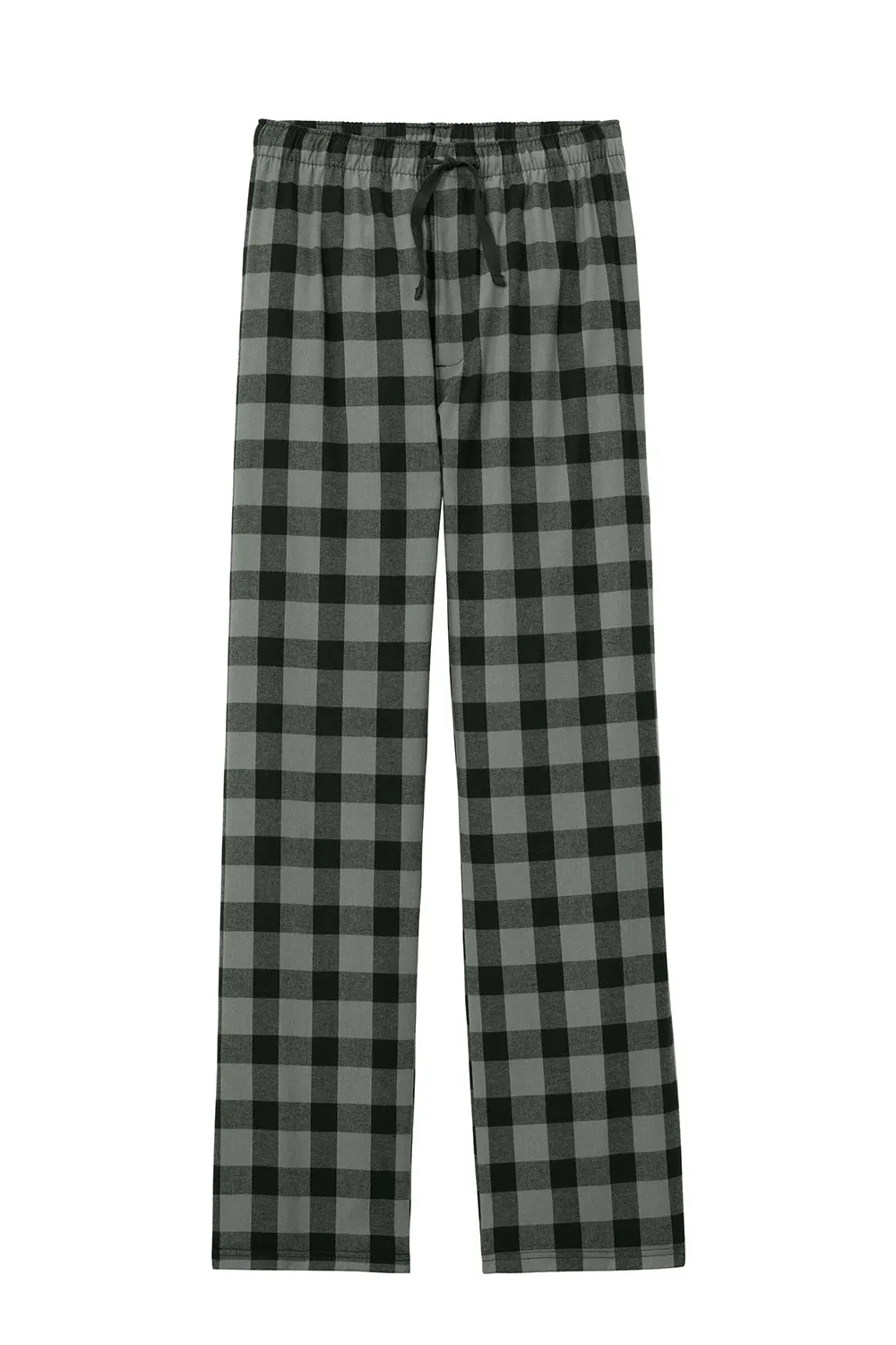 District Herren Flanell Karo Haushose - Grau/Schwarz Buffalo Karo