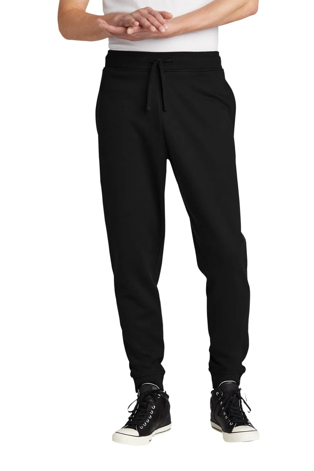 District Herren V.I.T. Fleece Joggerhose mit Taschen - Schwarz