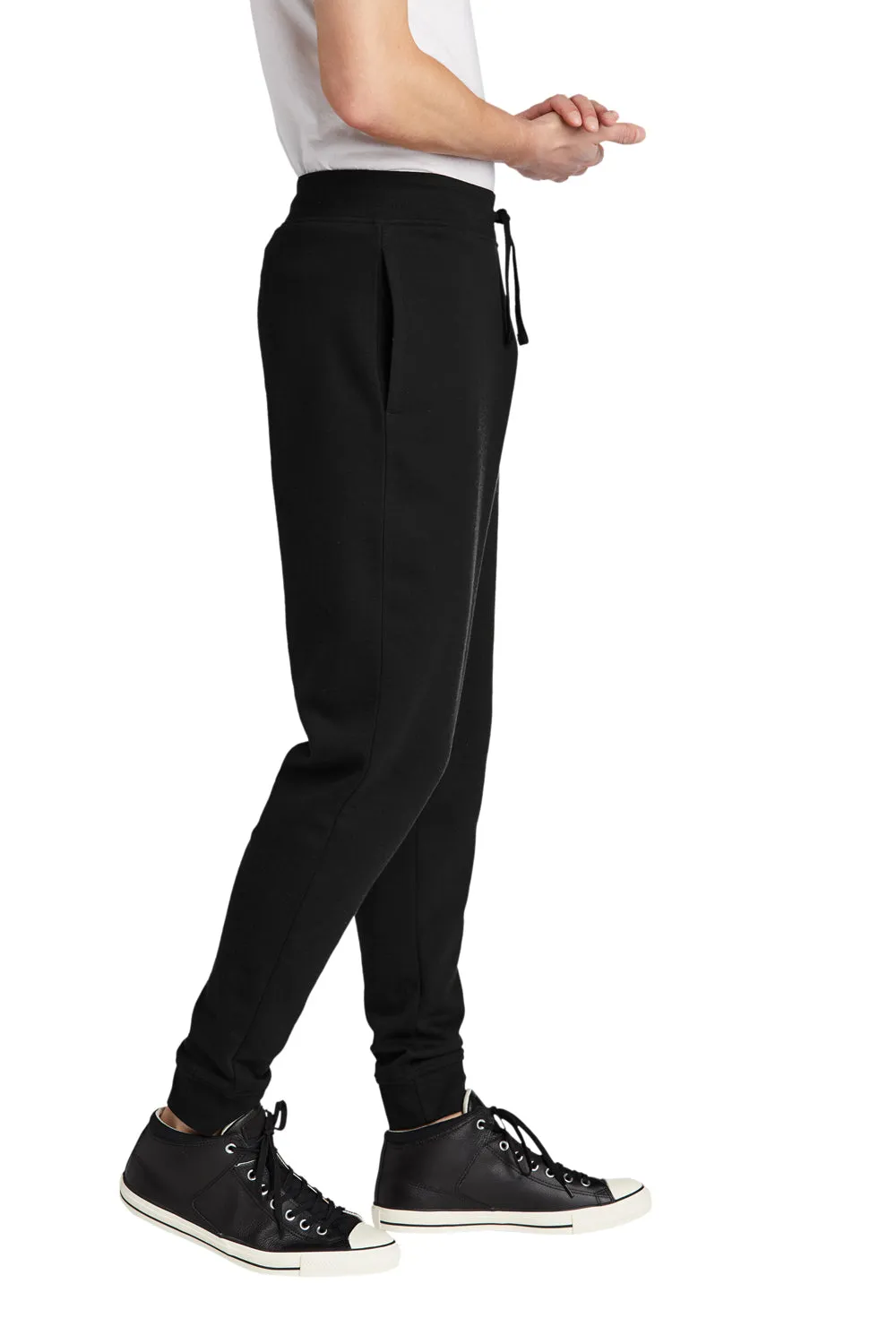 District Herren V.I.T. Fleece Joggerhose mit Taschen - Schwarz