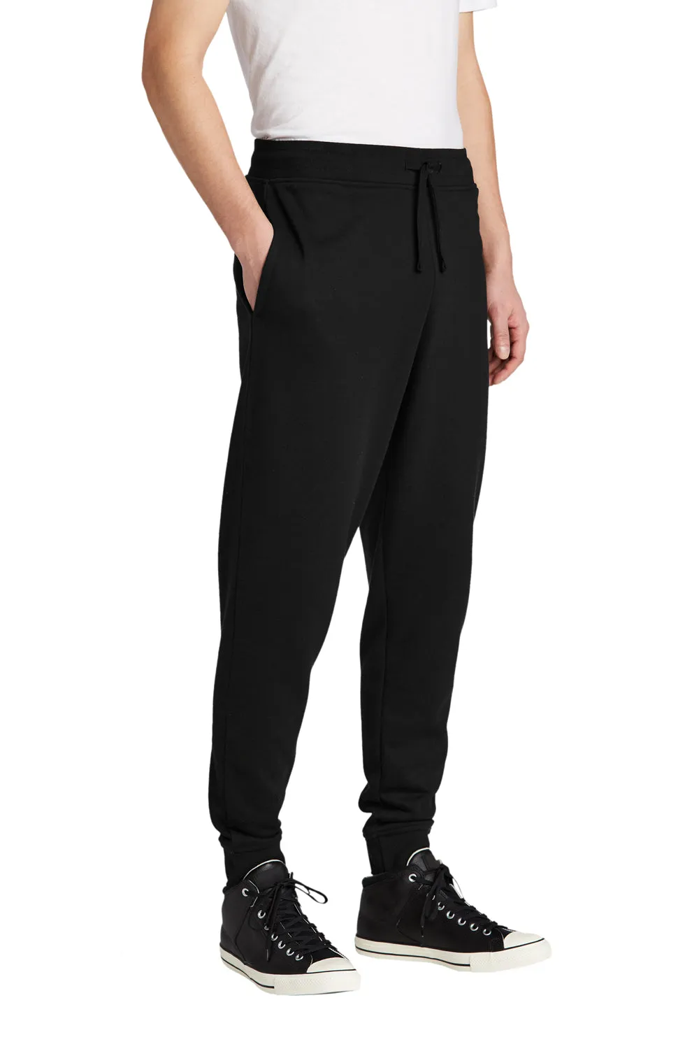 District Herren V.I.T. Fleece Joggerhose mit Taschen - Schwarz