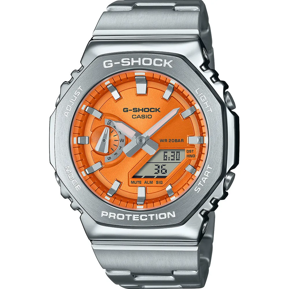Taucheruhren für Herren G-Shock GM2110D-4A G-Steel Metallgehäuse 'CasiOak'