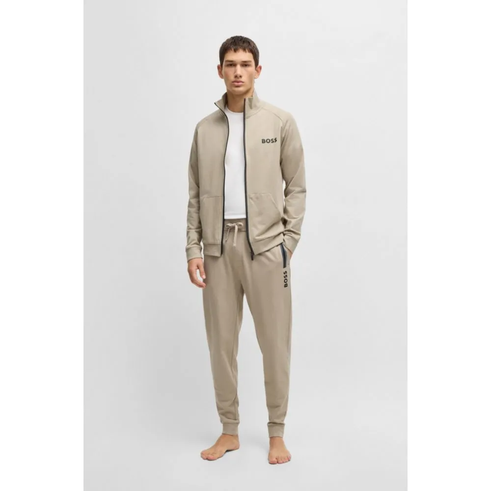 Jogginghose mit Zugband aus Baumwoll-Frottier und Logo-Print