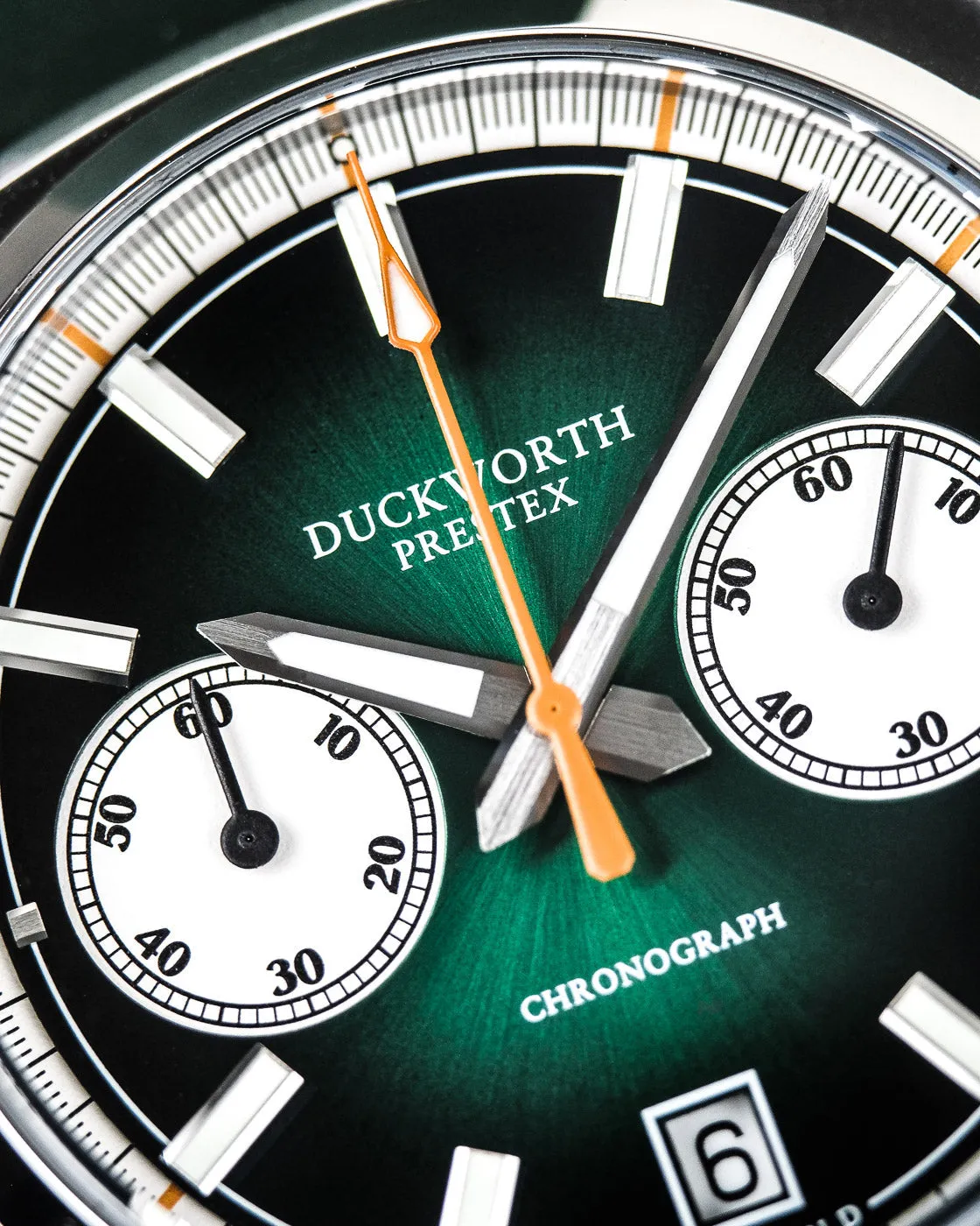 Duckworth Prestex Uhren Duckworth Prestex 42 Grünes Sonnenstrahl-Mesh-Armband