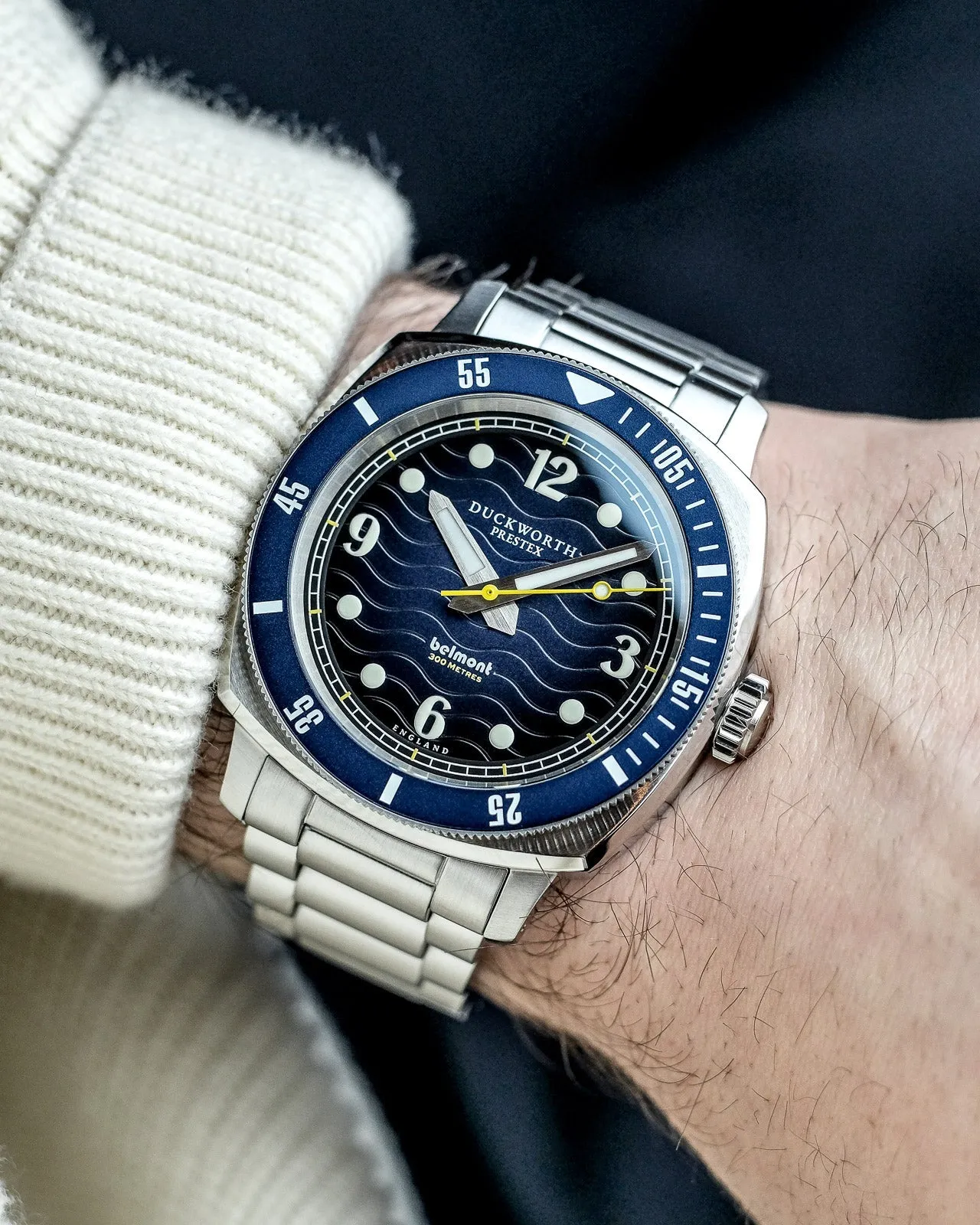Duckworth Prestex Uhren Duckworth Prestex Belmont Taucheruhr mit blauem Armband