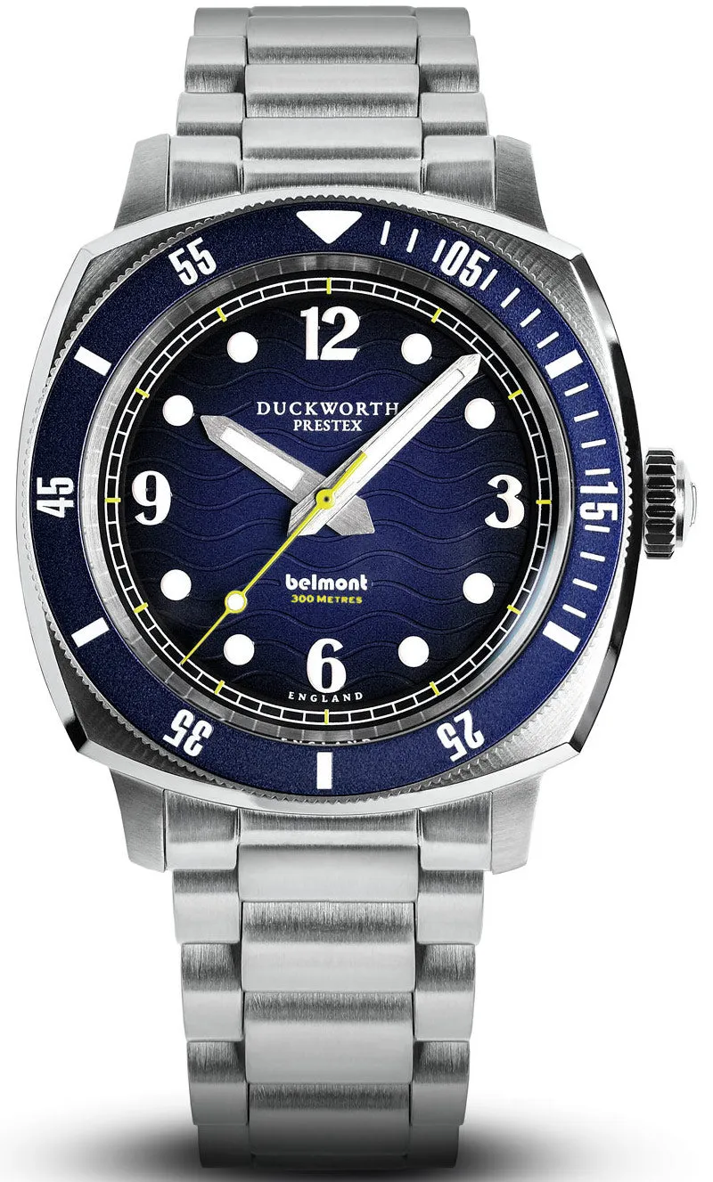 Duckworth Prestex Uhren Duckworth Prestex Belmont Taucheruhr mit blauem Armband