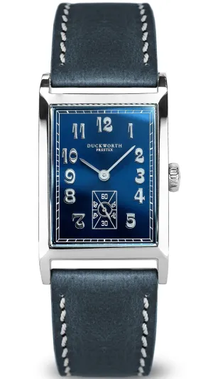 Duckworth Prestex Uhren Duckworth Prestex Centenary Blau Blaue Lederuhr