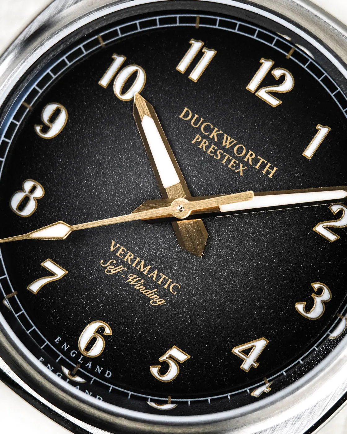 Duckworth Prestex Uhren Duckworth Prestex Verimatic Schwarz Rauchorange Gummiumbanduhr