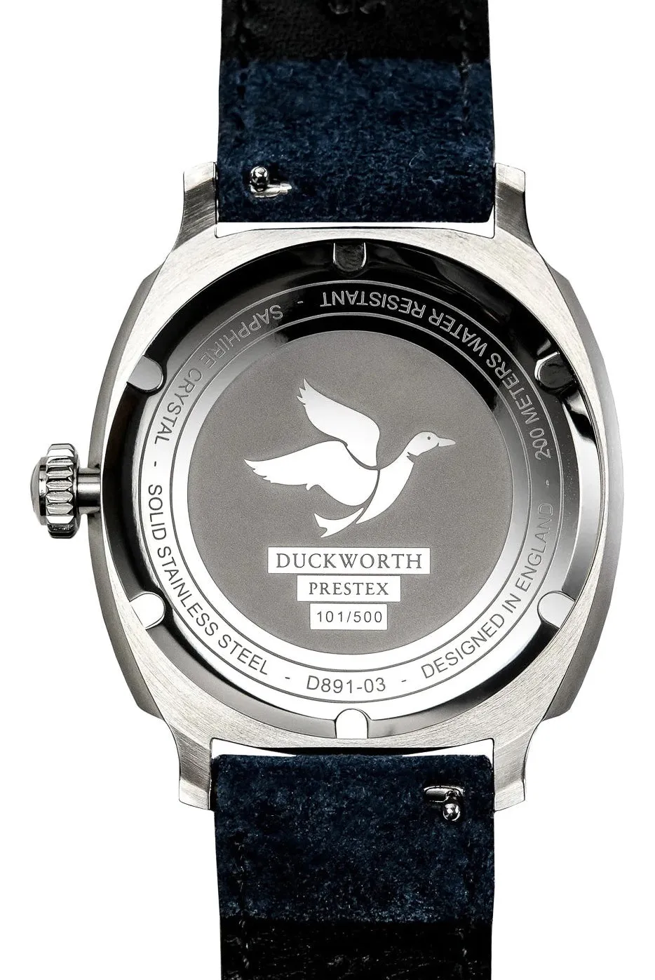 Duckworth Prestex Uhren Duckworth Prestex Verimatic Grün Rauchbraun Wildleder Armbanduhr