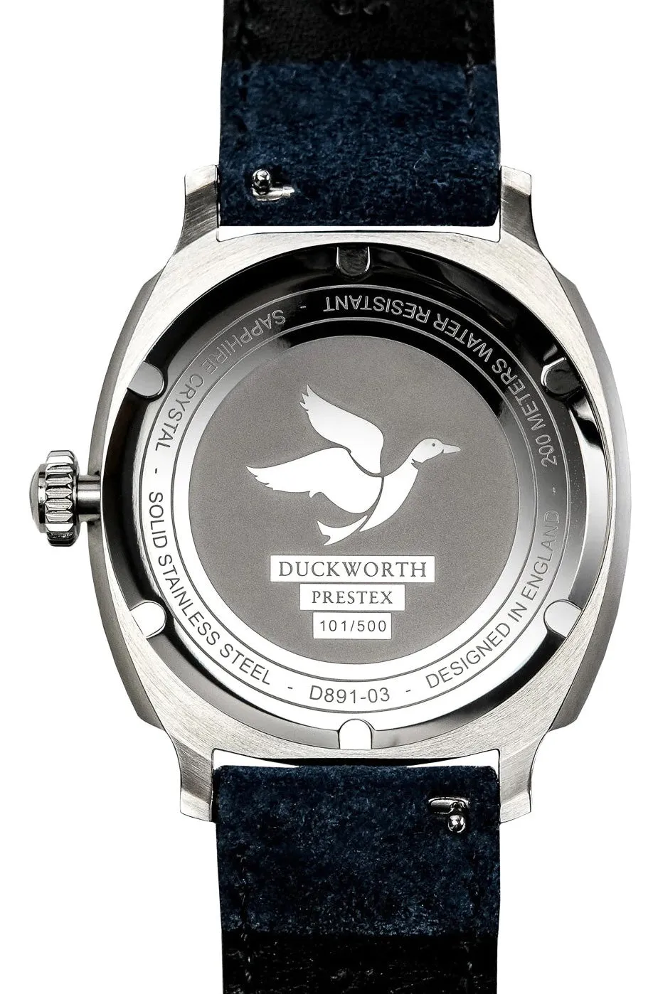 Duckworth Prestex Uhren Duckworth Prestex Verimatic Grün Rauchgrau Wildleder Armbanduhr